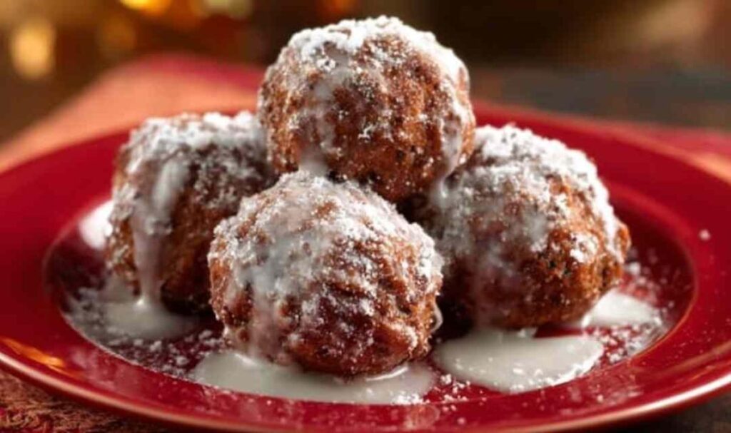 Lebkuchen-Bällchen zu Weihnachten