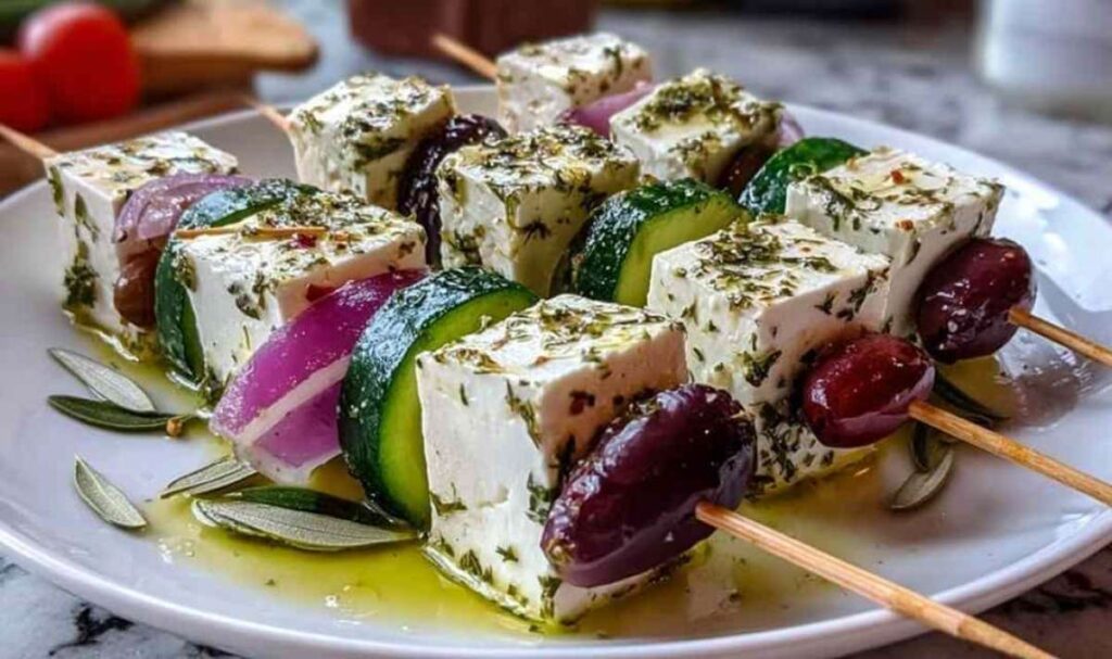 Mini-Griechenland-Spieße Blitzrezept