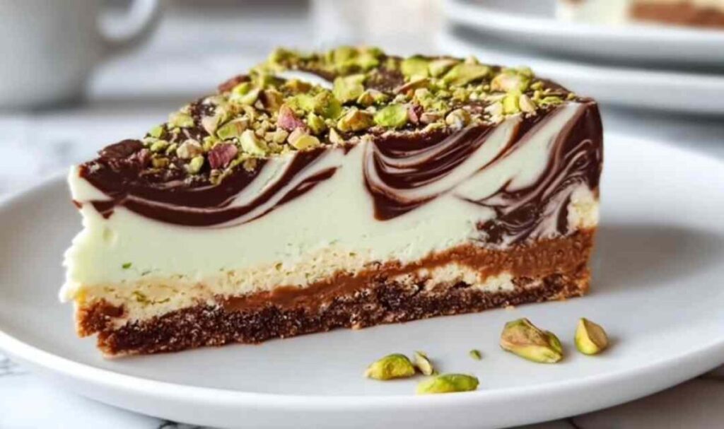 No-Bake Pistazien-Käsekuchen