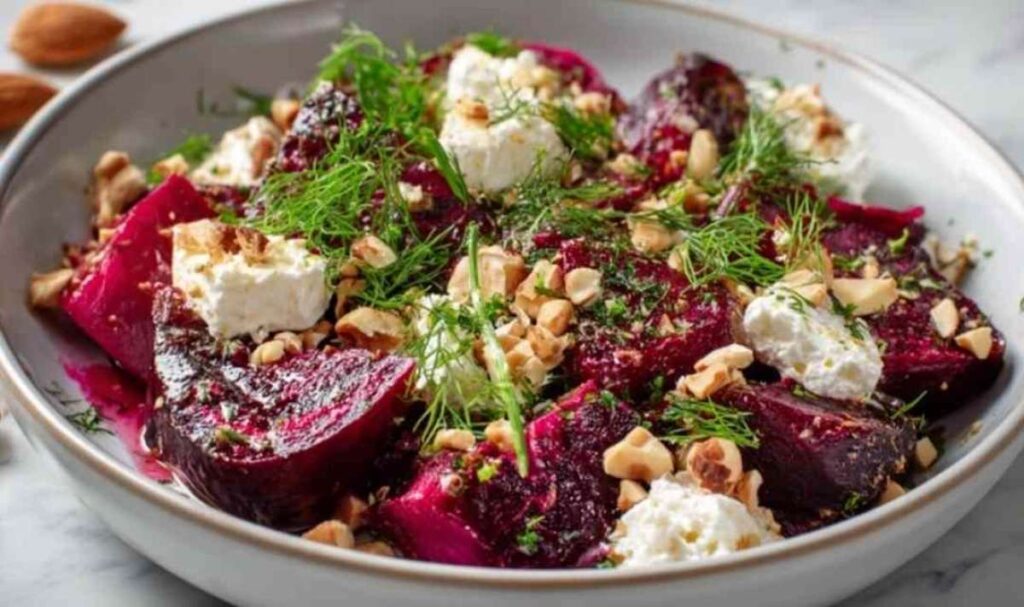 Rote Bete Haselnuss Salat