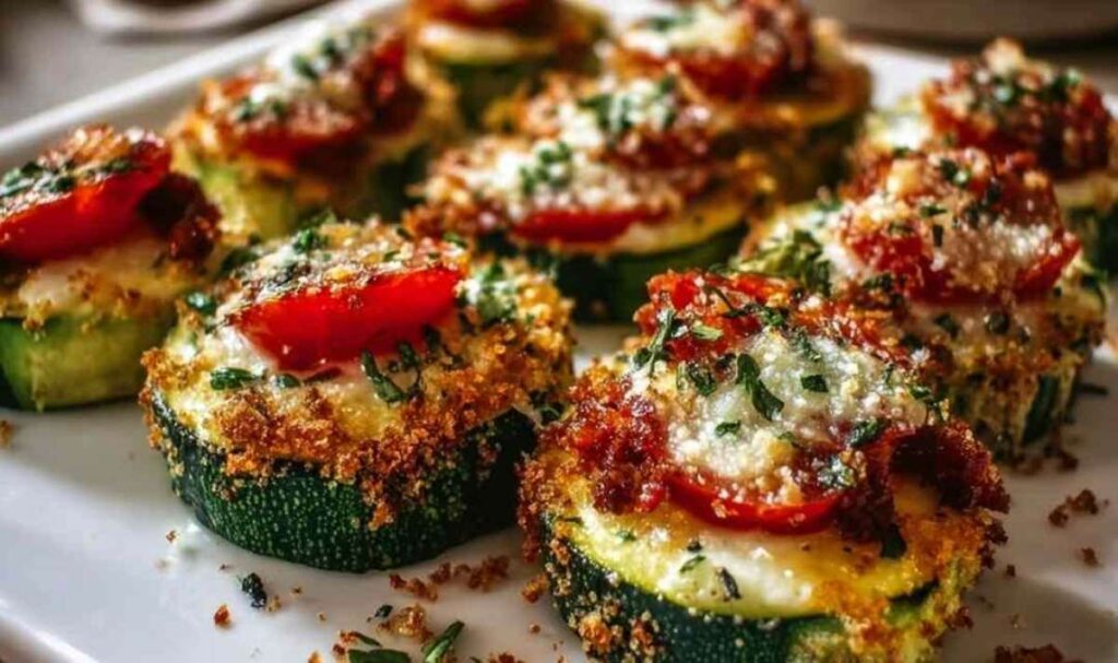 Zucchini-Bites mit Tomate