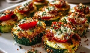 Zucchini-Bites mit Tomate