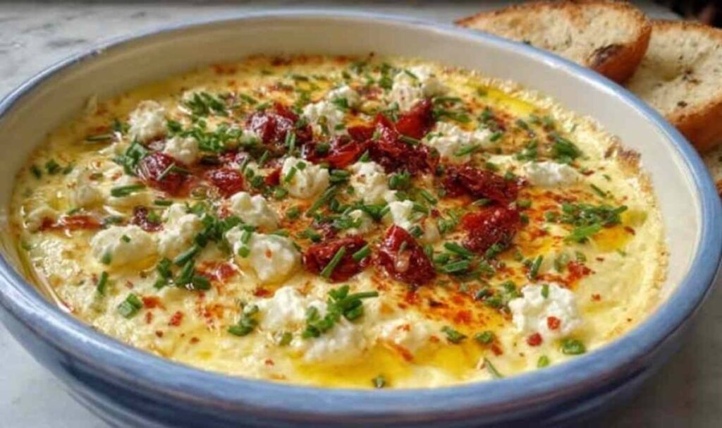 Chili-Knoblauch-Creme mit Feta