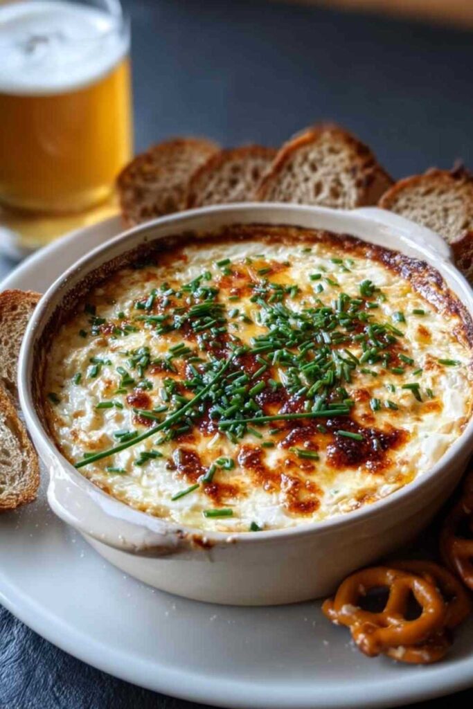 Cremiger Camembert-Bier-Dip