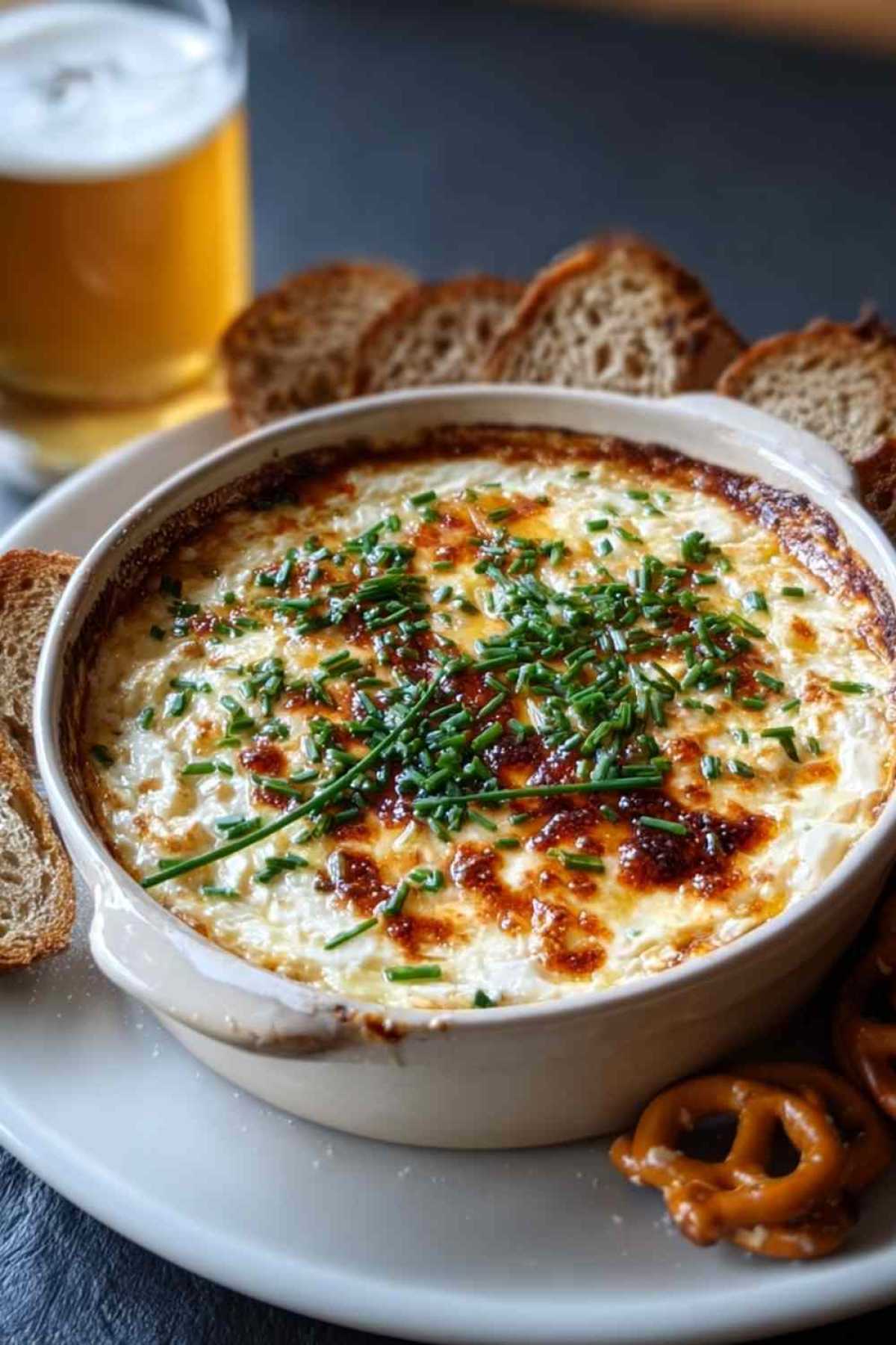 Cremiger Camembert-Bier-Dip