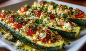 Gefüllte Zucchini mit Feta