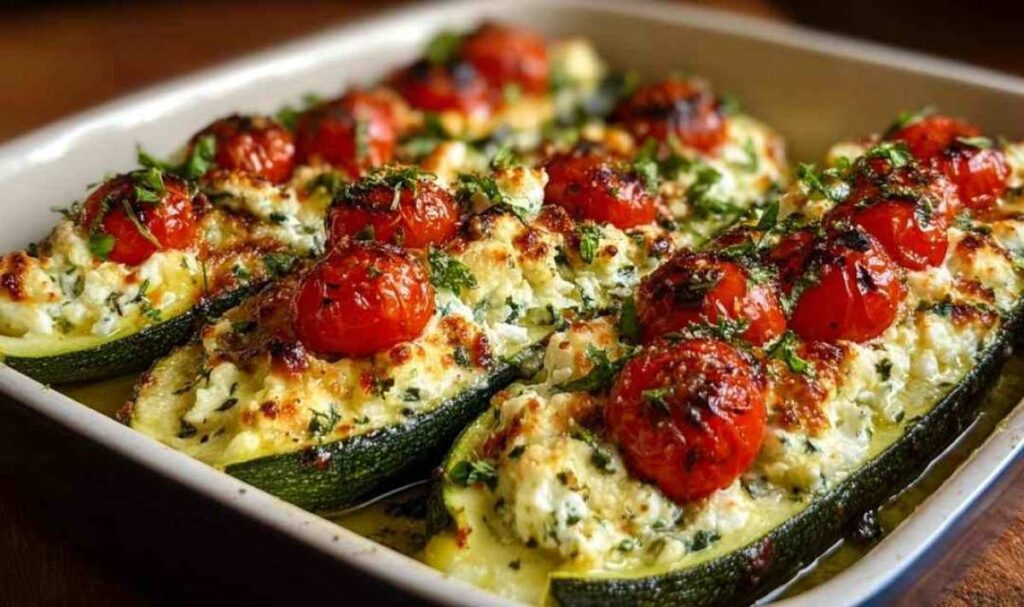 Gefüllte Zucchini mit Feta