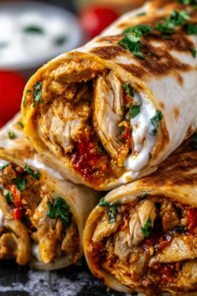 Hähnchen-Mozzarella-Wraps Airfryer