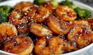 Honig-Knoblauch-Garnelen mit hohem Proteingehalt