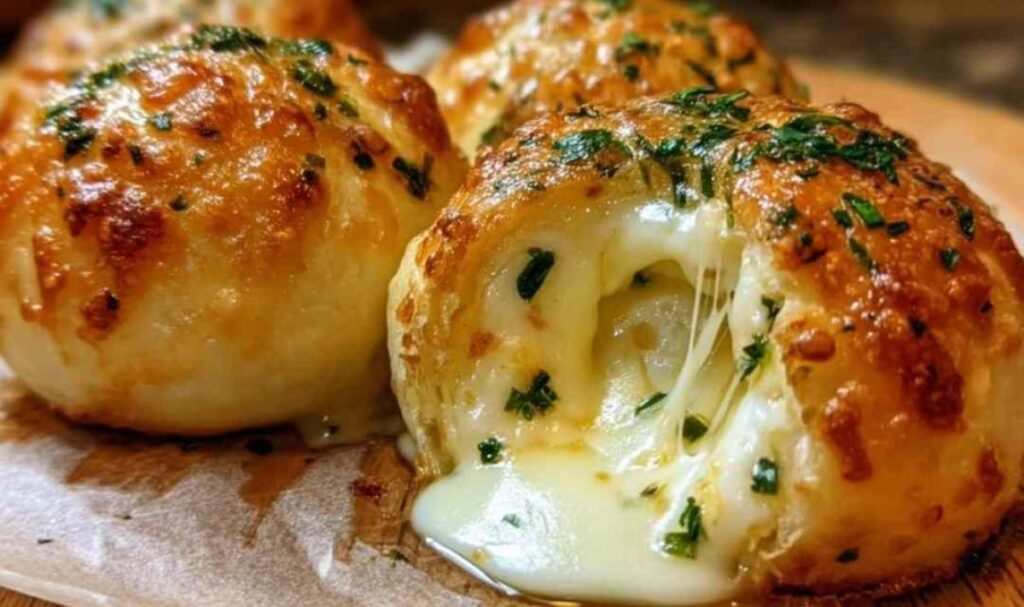 Käse-gefüllte Knoblauchbutter-Bomben