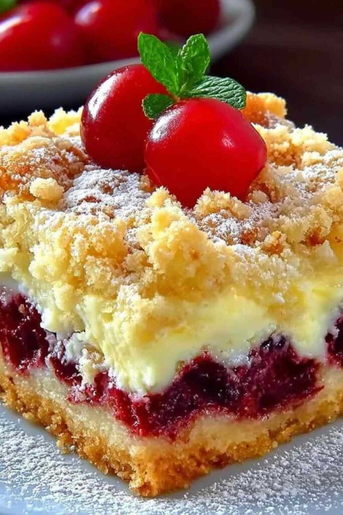 Kirschkuchen mit Streuseln und Vanillepudding 3 Kirschkuchen mit Streuseln und Vanillepudding