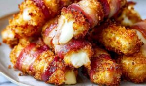 Knusprige Bacon-Mozzarella-Sticks Knusprige Bacon-Mozzarella-Sticks (1)
