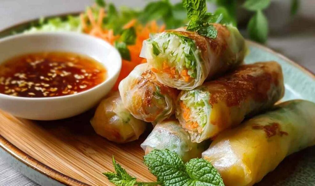 Knusprige Reispapier-Frühlingsrollen selbstgemacht