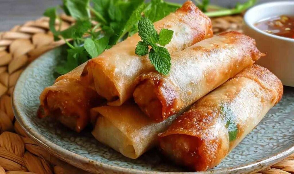 Knusprige Reispapier-Frühlingsrollen selbstgemacht
