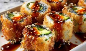 Knusprige Sushi-Rollen – Einfaches Rezept (1)