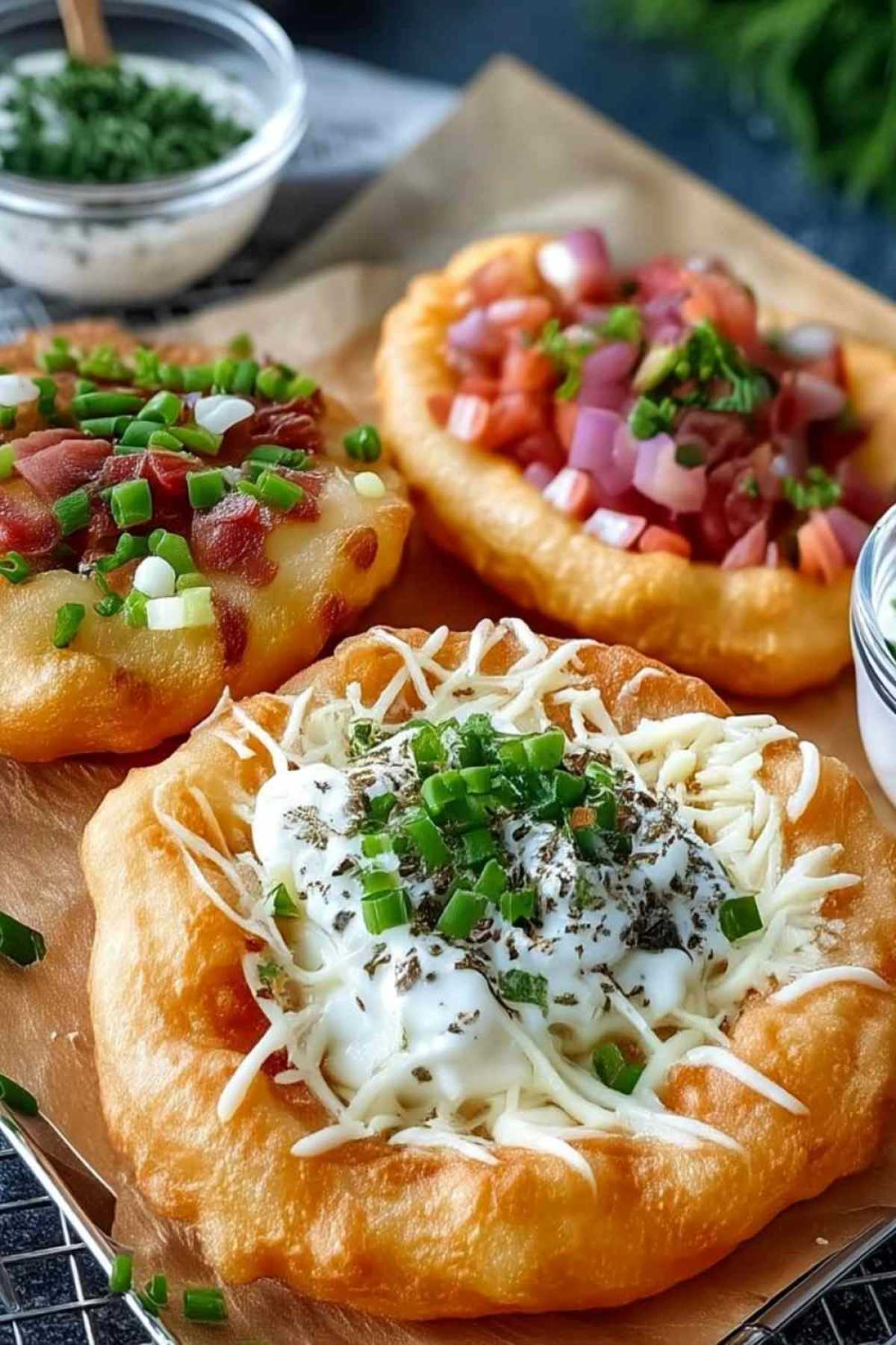 Langos aus der Heißluftfritteuse