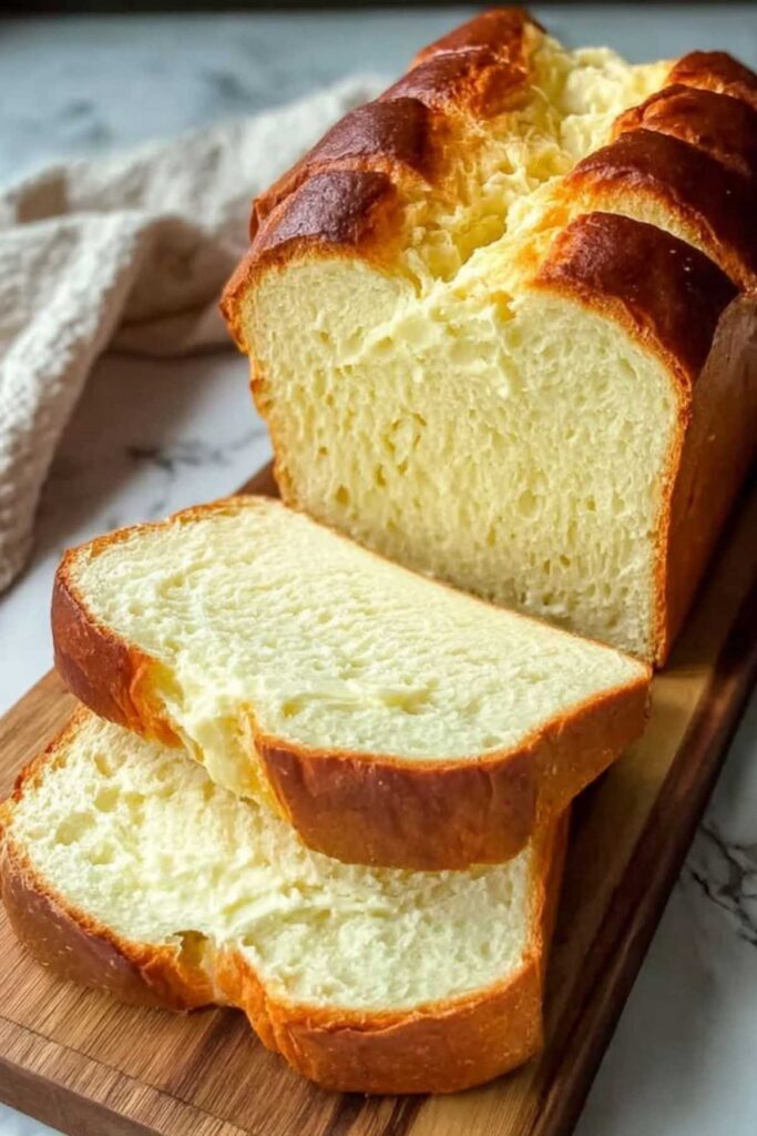 Zero Carb Joghurt Brot 3 Aufgeschnittenes Zero Carb Joghurt Brot zeigt saftige Krume und perfekte Konsistenz